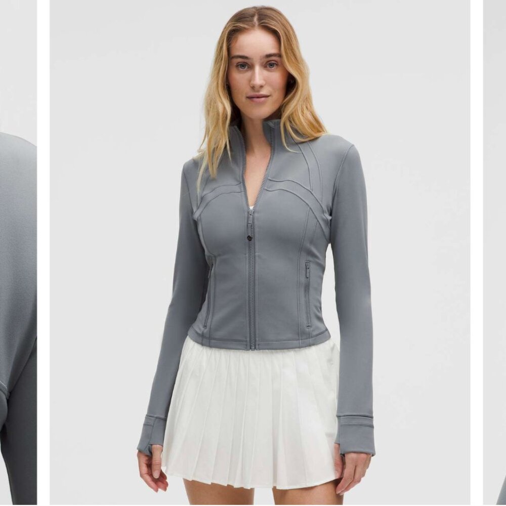 RARE NWT Lululemon Size 4 - Define Cropped Jacket Nulu (Color: Solar Grey)